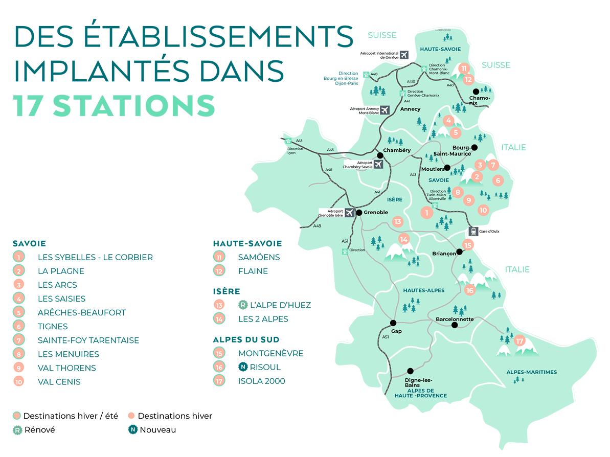 carte destinations